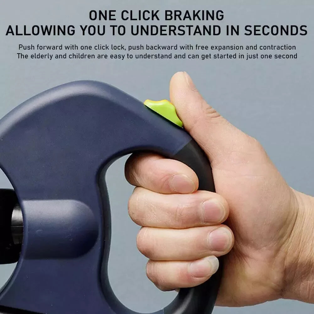 Dual Retractable Dog Leash — Walk 2 Dogs With 1 Hand, Zero Tangles