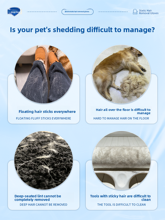 Static Hair Removal Gloves for Pets